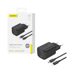 Carregador Foneng EU69 Tipo-C PD20W com Tipo-c para Lightning 1m Preto
